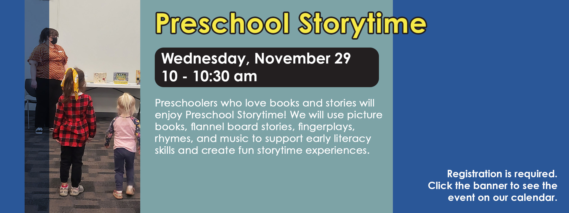 Preschool Storytime Nov 29